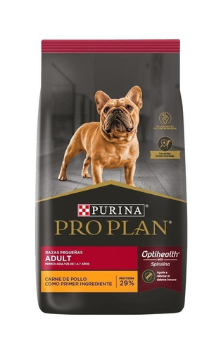 Alimento Pro Plan OptiHealth Pro Plan para perro adulto de raza pequeña sabor pollo y arroz en bolsa de 7.5 kg