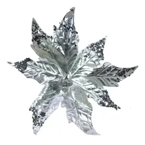 Comprar Flor Adorno Arbol Navidad 24 Cm Plata X3 U. - Sheshu Navidad