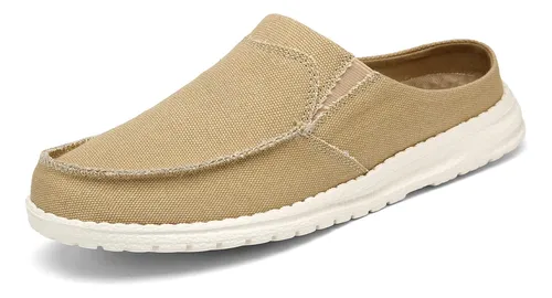 Mulas De Lona Para Hombre Mishansha Zapatillas De Casa Como