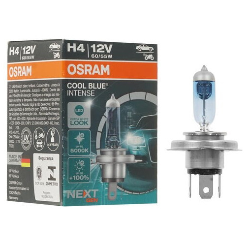 Lampara H4 Osram Cool Blue Luz Blanca + Duracion 12v 60/55w