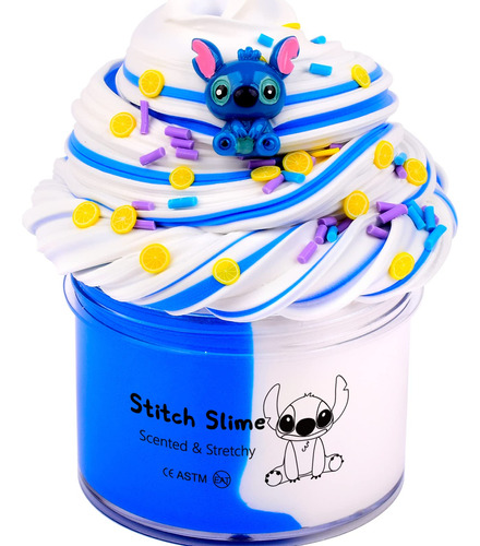 Wujyly Kit De Limo De Mantequilla Para Nias, Slime Azul Para