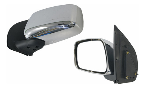 Espejo Lateral Manual Nissan Navara D40 2006-2016 Cromado