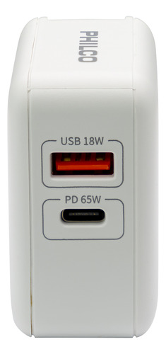 Cargador De Pared Super Rapido 65w Usb A Y Tipo C