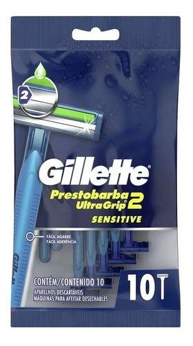 Máquina Para Afeitar Gillette Prestobarba Ultragrip 2 10 u