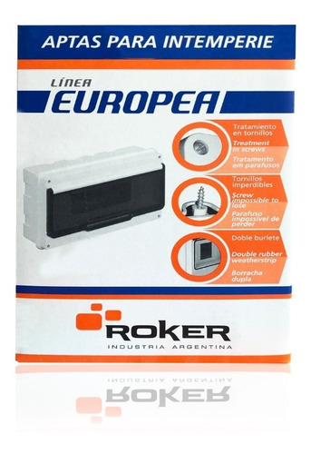 Caja Roker Para Termicas 12 Mod Embutir Europea Ip55 Pre 273