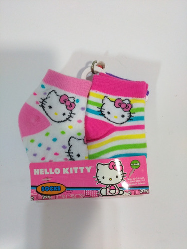 Kit 4 Medias Para Niña Sanrio Hello Kitty 12 A 24 Meses 