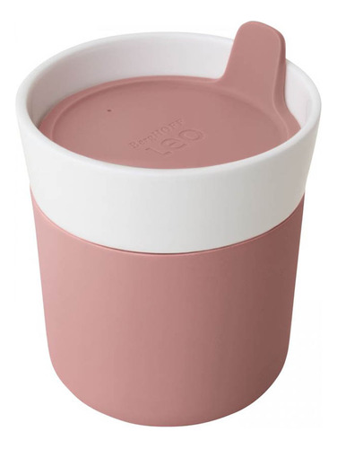 Mug Térmico Con Tapa 250 Ml Color Rosa