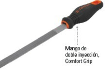 Lima Media Caña Bastarda Mango Comfort Grip Truper 15317