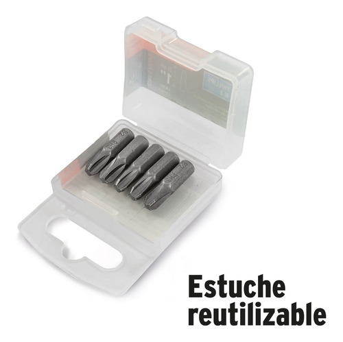 Puntas Cruz No.2 Tablaroca 1´ Yeso Hunde Tornillos 5pz 12717