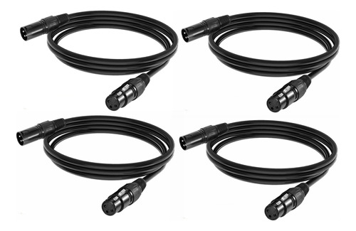 Cable De Luz De Escenario Xlr Dmx De 1 M/3,3 Pies, 3 Pines,