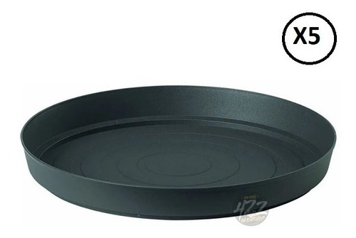 Plato De Plastico Redondo Para Macetas Plantas Base N16