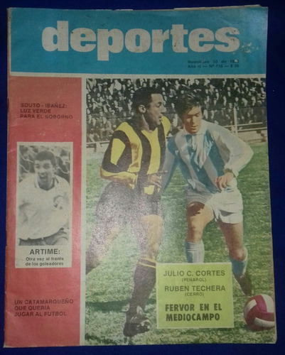 Antigua Revista Deportes N° 116 Del 10 De Noviembre De 1970