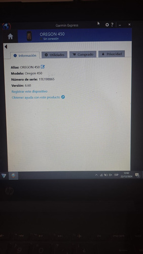 Gps Garmin Oregon 450 Pantalla Táctil (Usado)