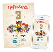 Comprar Kit Imprimible Patrulla Canina Paw Patrol Textos Editables