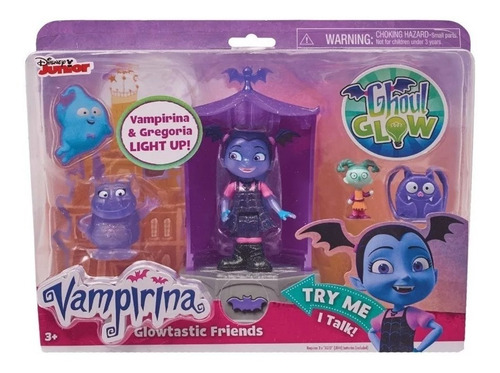 Vampirina  Disney Figura Muñeca Set Glowtastic Friends 