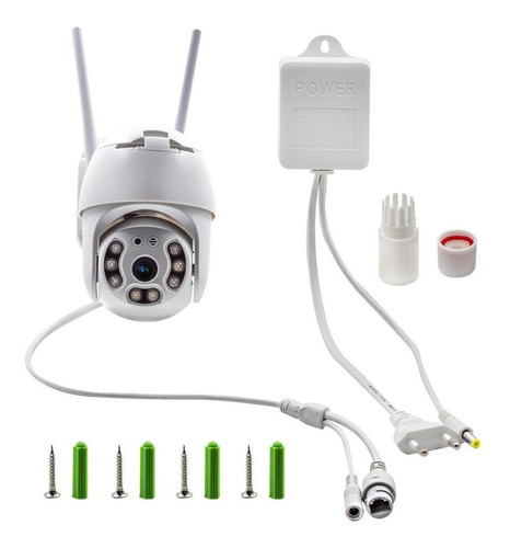 Imagen 1 de 9 de Cámara Domo Velocidad Ip Wifi Externa Icsee Ptz Full Hd 5 Mp