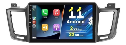 Estéreo Android Toyota Rav4 2013-2018 Gps Wifi Carplay 2+32g