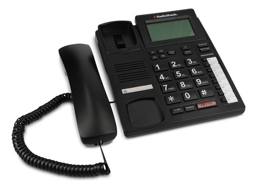 Teléfono Alámbrico Con Pantalla Radioshack Color Negro