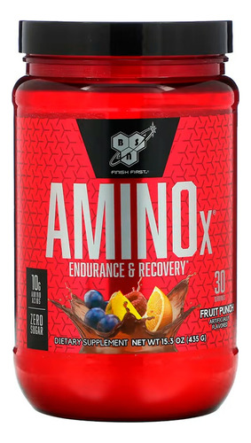 Bsn Amino X Proteína Suplemento Polvo Fruit Punch 435gr 6c