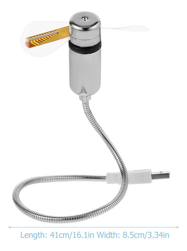 Ventilador Led Led Flexible Con Flash De Refrigeración, Tama