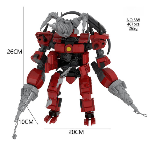 Figura De Reloj Titan De Building Blocks Para Niños Creativo