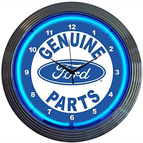 Reloj De Pared - Neonetics Ford Genuino Reloj De Pared De Ne