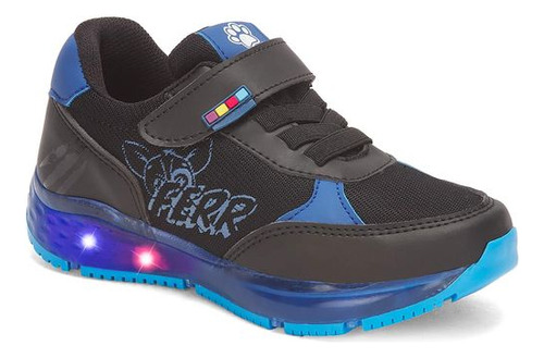 Sneakers Clases Prv76764 Textil Antiderrapante Luces Liso