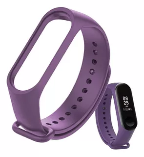 Pulseira Para Smartwatch Xiaomi Mi Band Amazfit Reposição Cor Roxo