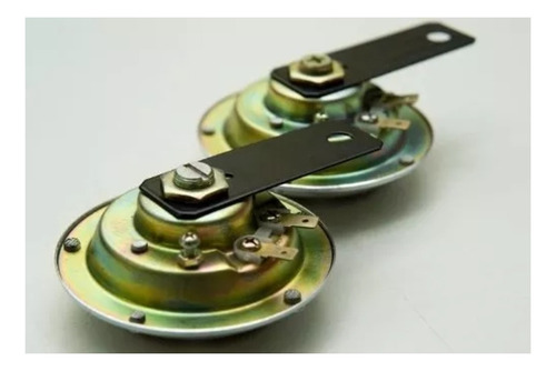 Bocina Tipo Galleta O Tipo Caracol 12v Metalicas Reforzadas!