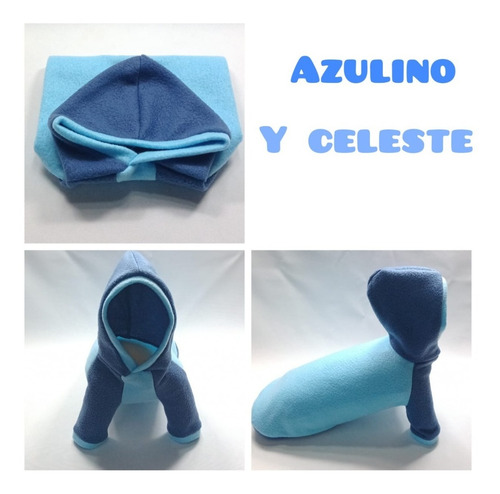 Imagen 5 de 7 de Buzo De Polar Con Mangas Y Capucha Para Bulldog
