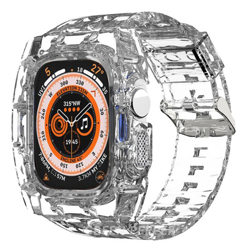 A Capa Transparente Com Alça De Pc Para Apple Watch Ultra