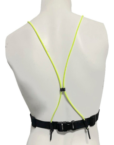 Riñonera Iluminación Usb Sunfibre Ciclismo Running Trekking Color Verde