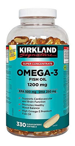 Suplemento Omega-3 - Aceite De Pescado 1200mg - 330 Cápsulas