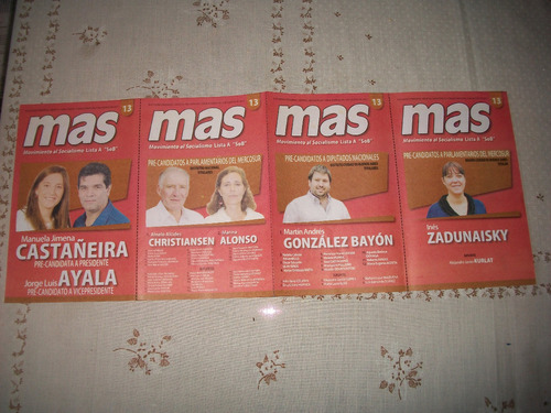 Partido Mas . Boleta Electoral 9/8/2015 .