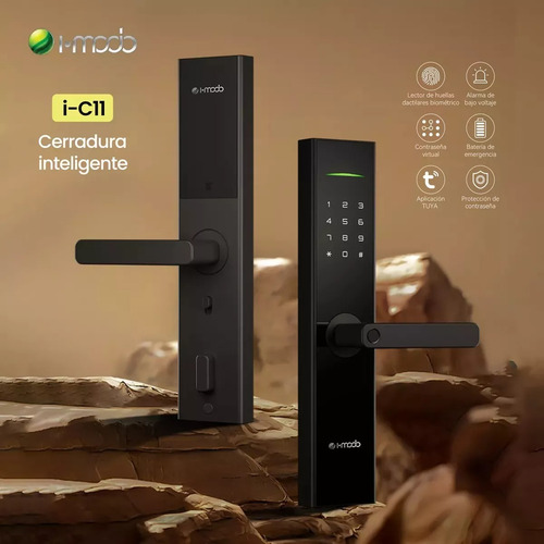 Cerradura Inteligente Imodo I-c11 Huella Contraseña Alarma