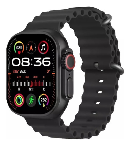 Reloj Smartwatch T900 Ultra2 Big 2.19 Infinite Display Negro Mesh Negro Negro