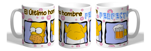 Taza Personalizada De Homero Simpson Humo En Plástico 