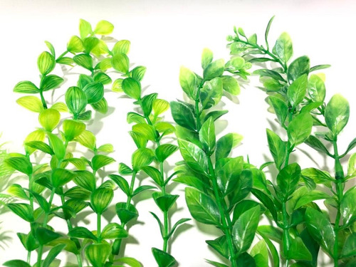 Imagem 2 de 5 de Planta Artificial Aquário Kit Nature Green 02 20cm 02 30cm