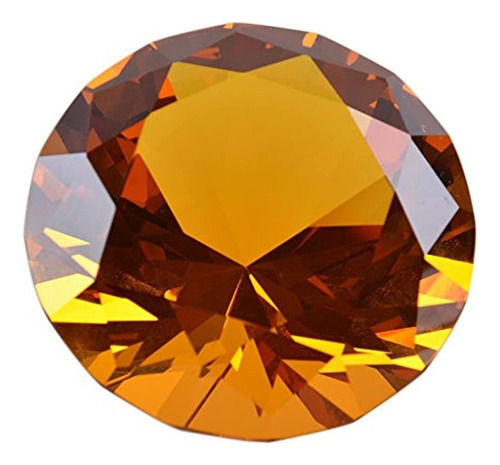 Longwin 50 Mm (2 ) Cristal Facetado Diamante Pisapapeles Bo