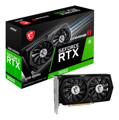 Tarjeta De Vid Msi Geforce Rtx 3050 Gaming X 6gb Gddr6 92bit