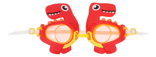 Gafas De Natación Rojas De Dinosaurio Antivaho Con Protecció