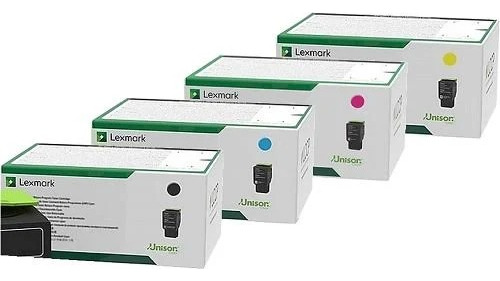 Pack Toner Lexmark 78c4x Original Negro Cyan Magenta Yellow