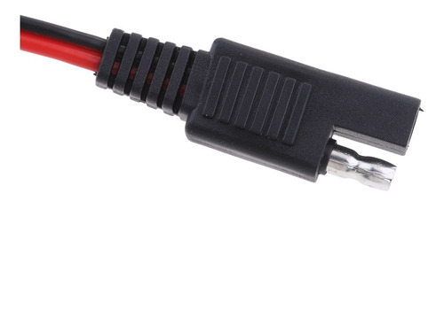 Imagen 2 de 3 de 18awg Sae To Cocodrilo Clips Solar Batteries Extension