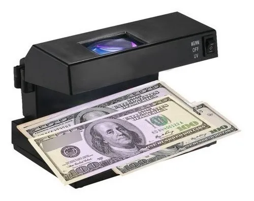 comprar Detector De Billetes Falsos Uv Y Luz Led Con Lupa Ad-2138