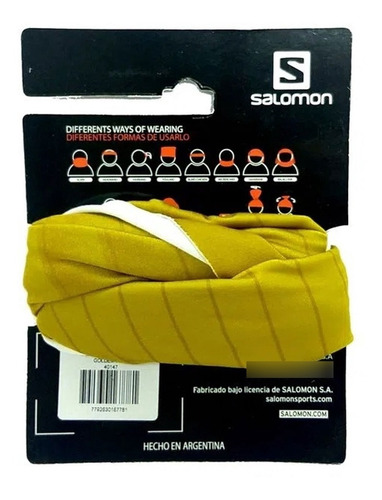 Imagen 3 de 4 de Cuello Termico Running Salomon Trekking Fitness Moto