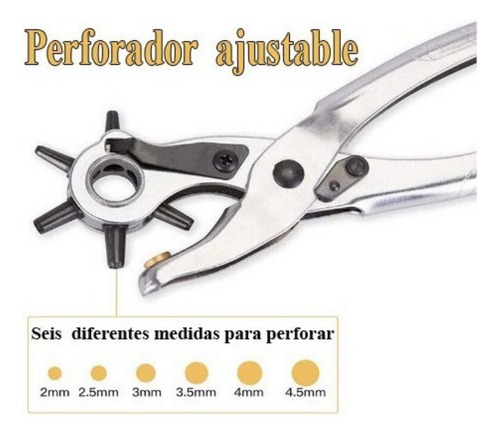 Kit De Pinzas Perforadora De Cuero Y De Ajuste De Ojales