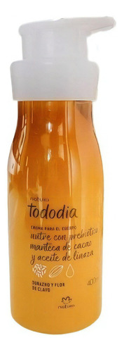 Crema Corporal Durazno Y Flor De Clavo Tododia Natura 400ml