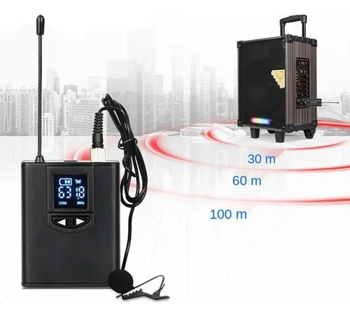 . Sistema De Micrófono Inalámbrico Usb Audífonos Y Clip