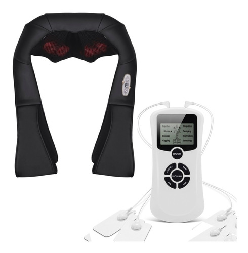 Imagen 1 de 6 de Electroestimulador Con Cable Usb & Masajeador 8 Rodillos