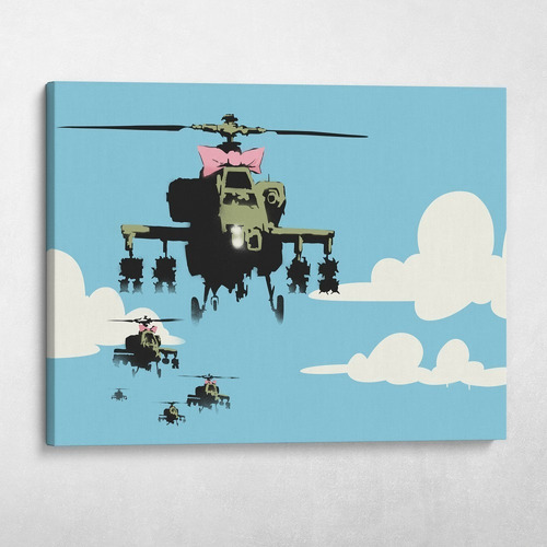 Cuadro-choppers  Arte 1callejero De Banksy-70x90cm Hd